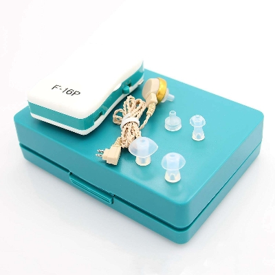 Picture of Personal Sound (F-16P Pocket Hearing Aid) for Elders Moderate Hearing Loss (3 Month Seller Warranty) - Multicolor - Int: One size