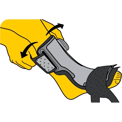 Picture of Plantar fasciitis Sleep Support PF night splint provides an effective dorsal treatment - Black - Int: One size