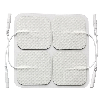 Picture of 10 pair 5x5cm Electrode Pads for Electric Tens Acupuncture Digital Therapy Machine for Slimming Electric Body Massager Frequency - White - Int: One size