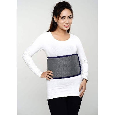 Picture of Taiba Abdominal Belt after delivery for Tummy Reduction & Body Shape | Waist Belt - Universal Size (Ash) - Light Ash - Int: One size