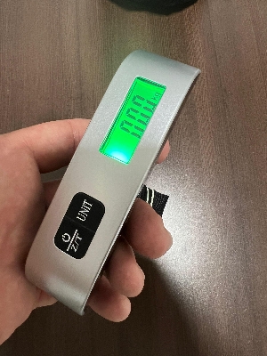 Picture of 1pcs Portable Scale Digital LCD Display 110lb/50kg Electronic Luggage Hanging Suitcase Travel Weighs Baggage Bag Weight Balance - Silver - Int: One size
