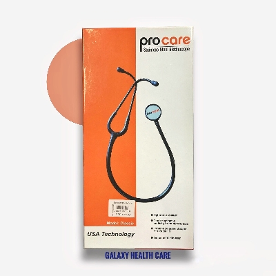 Picture of Procare Dulcet Black Stethoscope for Doctors and Medical Students - Black - Int: One size