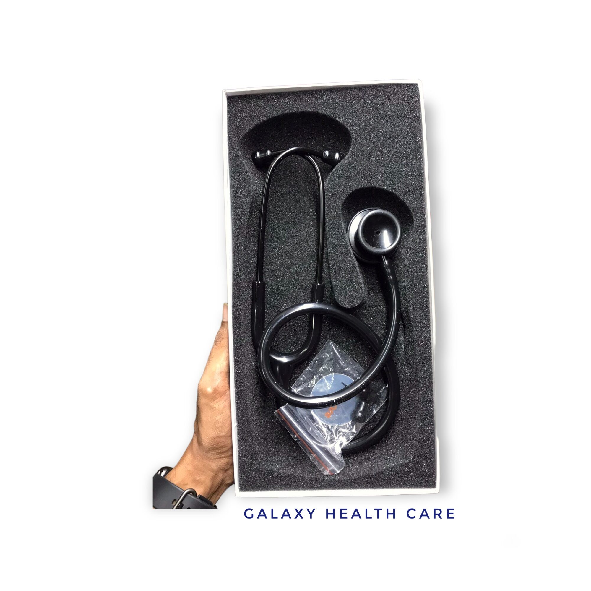 Picture of Procare Dulcet Black Stethoscope for Doctors and Medical Students - Black - Int: One size