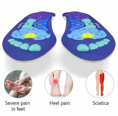 Picture of Orthopedic Acupressure Massage Insoles for Men and Women - Helps Promote Blood Circulation and Relieve Fatigue Orthopedic Acupoint Massage Insoles with Magnetic Technology, Feet and Arch Support - Int: One size