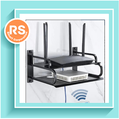 Picture of Router Storage Wifi Router Storage Box,Black Metal KM-1050 - Black