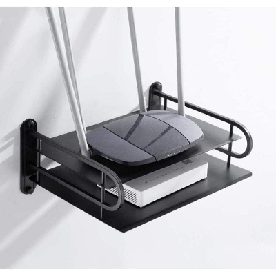 Picture of Router Storage Wifi Router Storage Box,Black Metal KM-1050 - Black