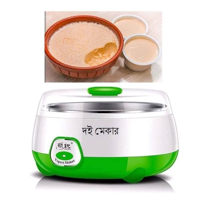 Picture of Automatic Doi Maker Premium - High-Quality ABS and PP - 1L Capacity - 220-240V/50Hz - 15W - Automatic Electric Yogurt Maker Doi Maker KM-1030 - Green