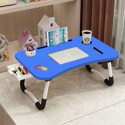 Picture of Laptop Table Portable Foldable Home Laptop/Notebook Stand Desk/Table for Study- Model: KM-1050 - Blue