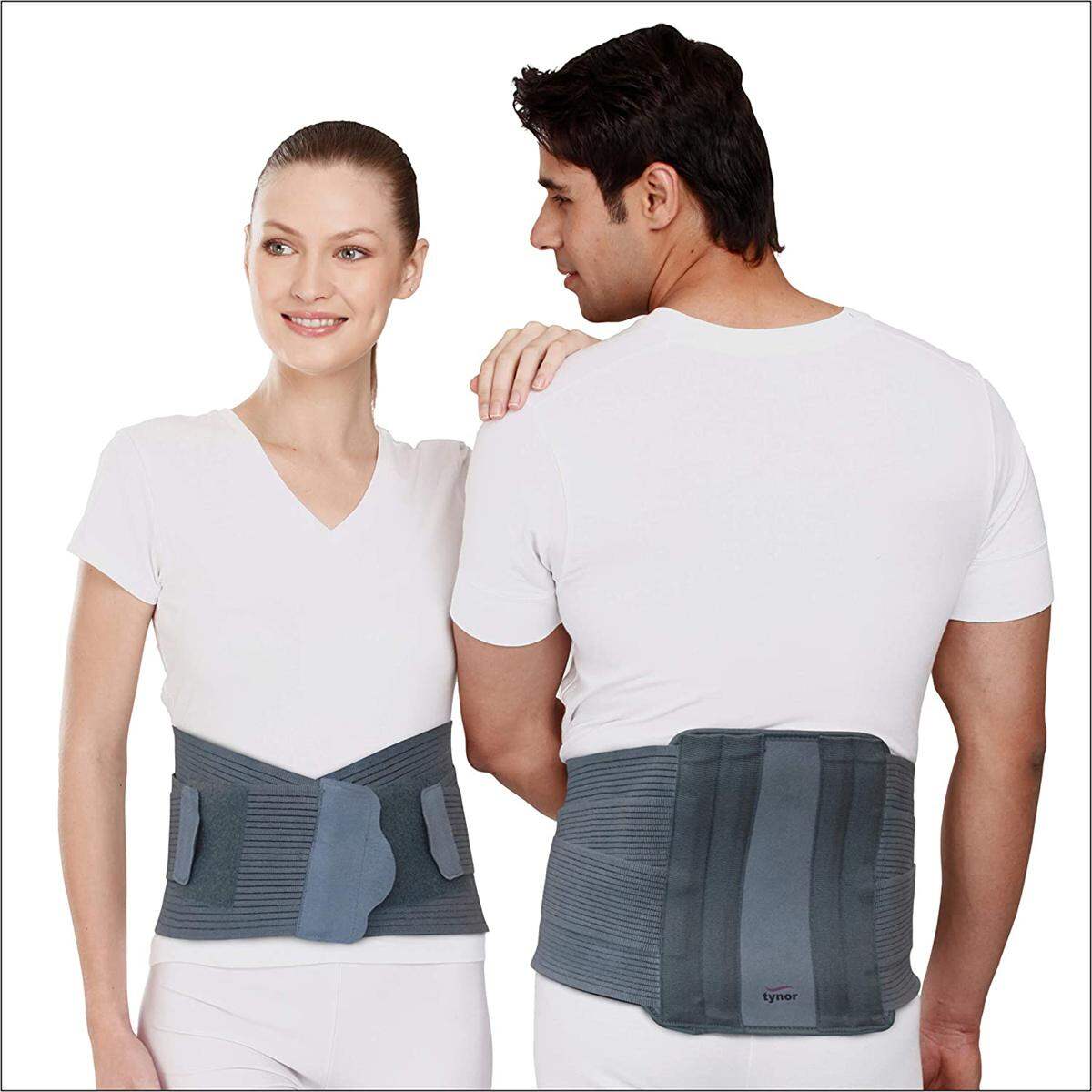 Picture of Tynor Contoured L.S. Support belt(Immobilization, Posture Correction, Back Pain Relief) - Grey