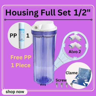 Picture of Housing Set With Full Setup Accessories -10" Clear Housing, 1/2" & 10" PP..