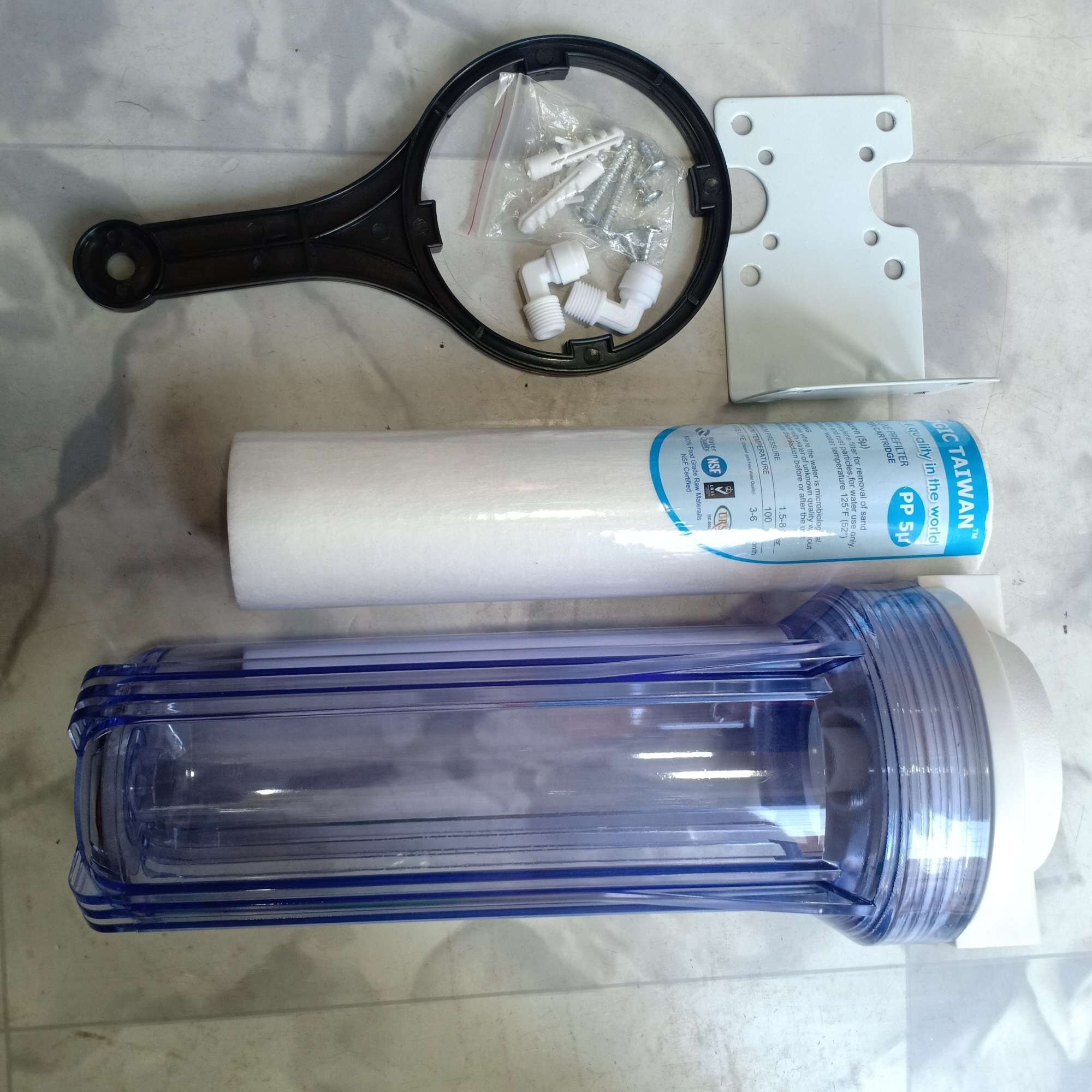 Picture of Housing Set With Full Setup Accessories -10" Clear Housing, 1/2" & 10" PP..