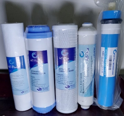 Picture of Hi Pure Machine Combo Pack Ro Membrane Pp Net Carbon Box Carbon Test Or Odor (5 Piece Set)