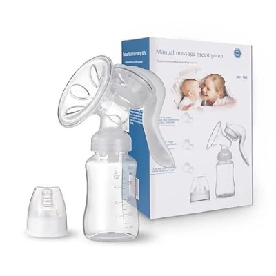 Picture of Manual Baby Bottle Pump, Nipple Bottle, Milk Feeding, Brest Pumps, Suction, Postpartum Supplies, Accessories - Multicolor - Int: One size