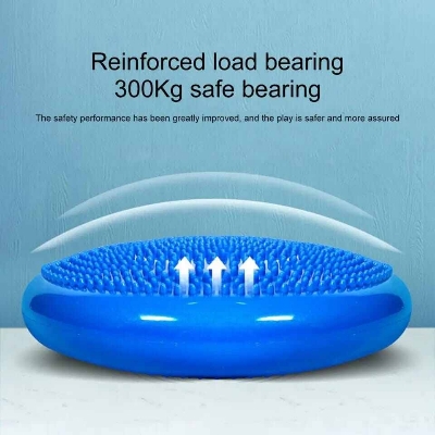 Picture of 1 Set Yoga Balance Mat Non-Slip Strong Load-bearing Balance Training Mat PVC Gym Fitness Yoga Seat Massage Cushion for Daily Use - Multicolor - Int: One size