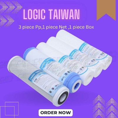 Picture of Logic Taiwan 5 In One (3 Pp Filter+1 Net Carbon+ 1 Box Carbon)-1 Set For 50-200 Gpd Ro Machine