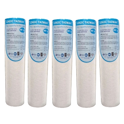 Picture of Logic Taiwan 5 In One (3 Pp Filter+1 Net Carbon+ 1 Box Carbon)-1 Set For 50-200 Gpd Ro Machine