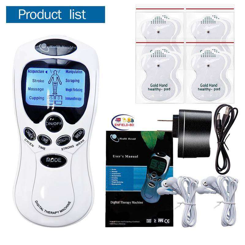 Picture of 8 mode EMS Electric herald Tens Machine Acupuncture Body Massage Digital Therapy Massager Muscle Stimulator Electrostimulator - Int: One size