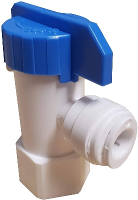 Picture of 1/4" Female X 1/4" Tank Ball Valve Quick Connect Ro Water Filter (1/4 Tube 1/4 Female)