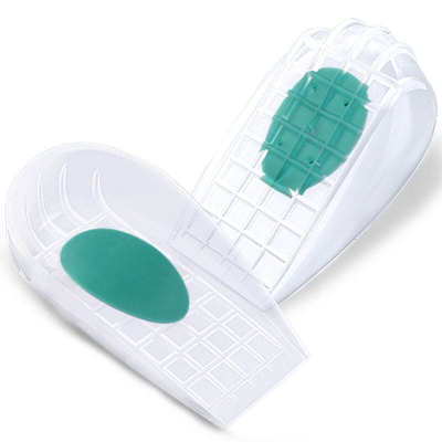 Picture of Heel Cups for Heel Pain Relief & Support Gel Cushion Shoe Inserts Shoe Insole Silicone Heel Protectors - Transparent