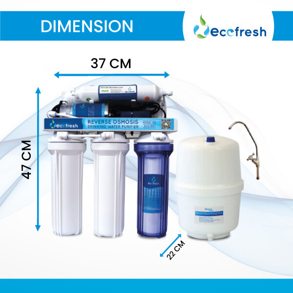 Picture of Water filter Machin -5 Stage Reverse Osmosis (R.O) Water Purifier, Eco-fresh