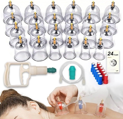 Picture of 32 Vacuum Cups Chinese Medicine Magnet Therapy Cupping Set Acupuncture Massager hijama - Int: One size