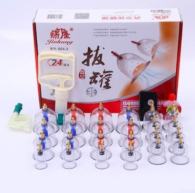 Picture of 32 Vacuum Cups Chinese Medicine Magnet Therapy Cupping Set Acupuncture Massager hijama - Int: One size