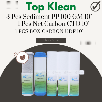 Picture of 3 Piece Sediment Filter Pp 1 Piece Net Carbon And 1 Piece Box Carbon Filter Spare Parts Top Clean 5 Piece Combo Set