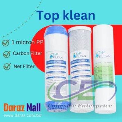 Picture of 3 Piece Sediment Filter Pp 1 Piece Net Carbon And 1 Piece Box Carbon Filter Spare Parts Top Clean 5 Piece Combo Set