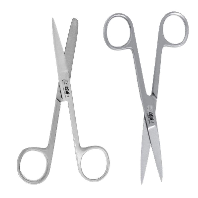Picture of Galaxy Surgical Scissor Pack of 2 Pcs Dressing Scissor Sharp Sharp | Sharp Blunt 6 inch - Int: One size