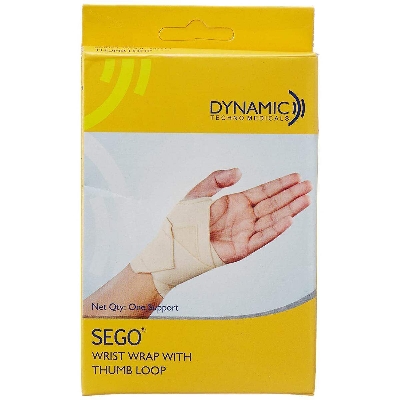 Picture of Sego Wrist Wrap With Thumb Loop - Beige - Int: One size