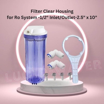 Picture of Housing System Water Filter Purifier,10 Inch 1/4 Under Sink Inline Water Filter Purifier System Housing + Whole Filter Set