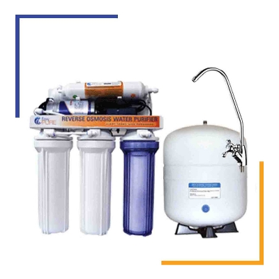 Picture of Water Filter Purifier Ro Machin (Easy Pure). 5 stage water filter - White