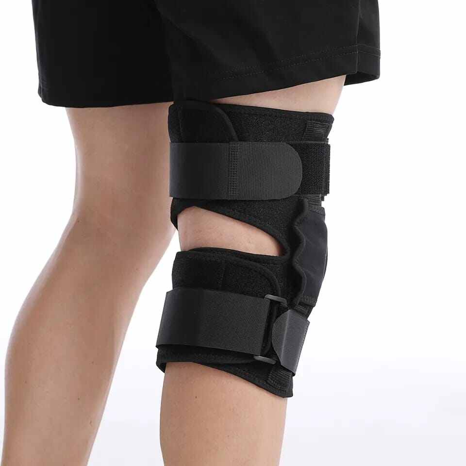 Picture of 1Pcs Knee Support Brace Adjustable Open Patella Knee Pad Protector Guard for Gym Workout Sports Arthritis Joint Pain - Black