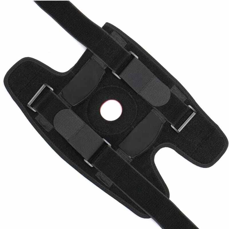 Picture of 1Pcs Knee Support Brace Adjustable Open Patella Knee Pad Protector Guard for Gym Workout Sports Arthritis Joint Pain - Black
