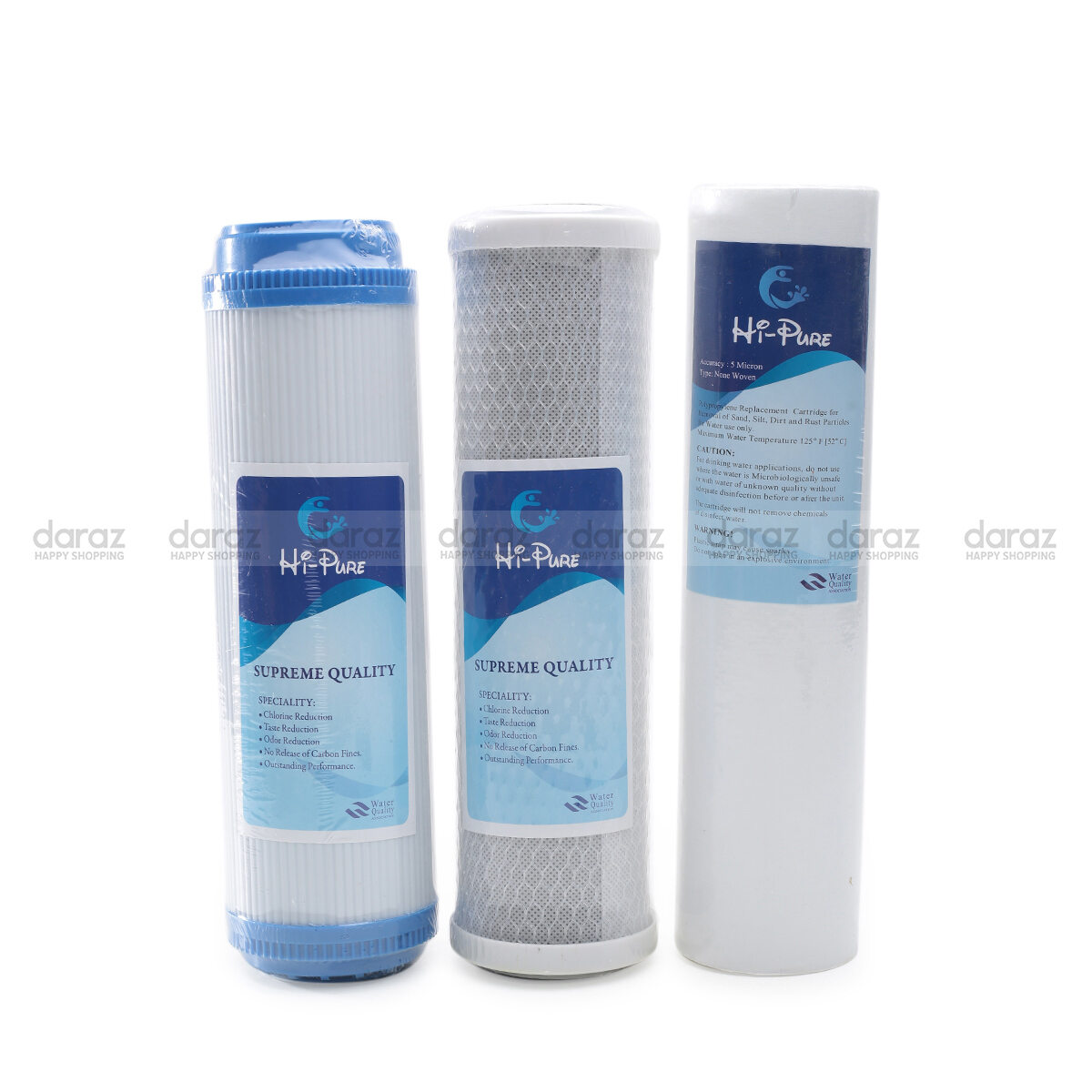 Picture of 03 Pcs Set 01 Pcs Sediment Filter PP 01 Pcs Net Carbon And 1 Pcs Box carbon