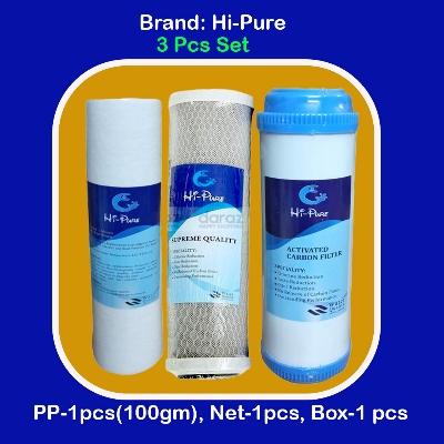 Picture of 03 Pcs Set 01 Pcs Sediment Filter PP 01 Pcs Net Carbon And 1 Pcs Box carbon