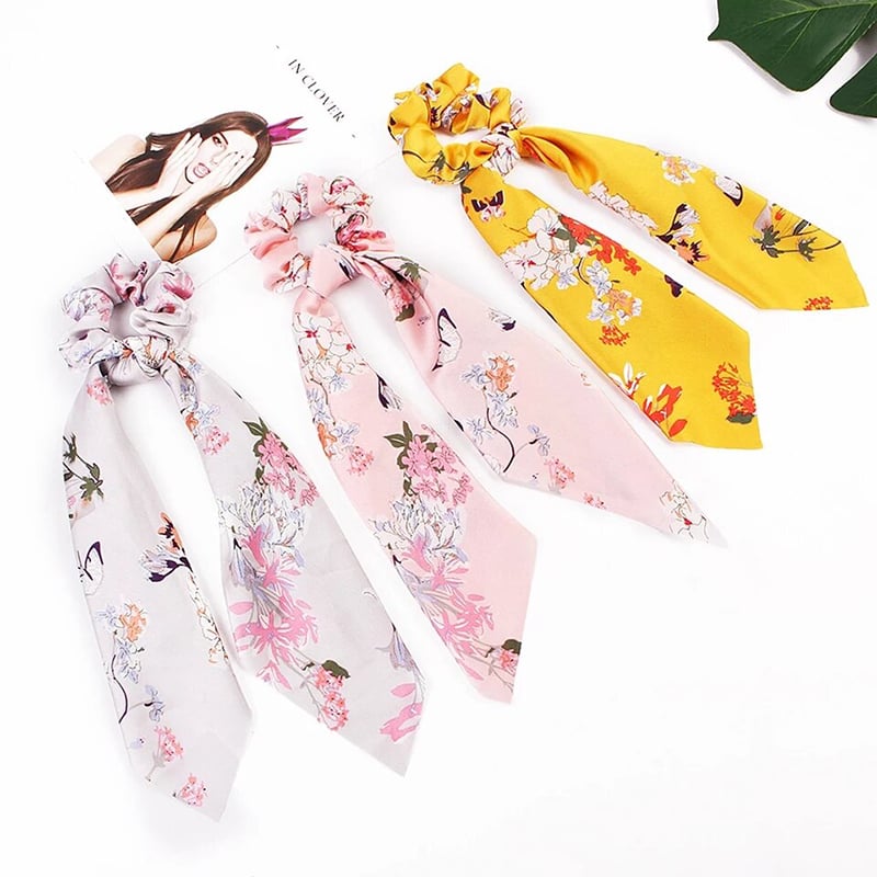 Picture of Trendy Big Bowknot Hairband For Girls-5 pcs multicolor-Multicolor(Int: One size)