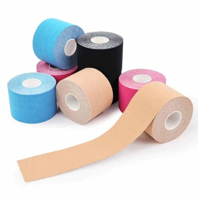 Picture of Kinesiology Tape Muscle Bandage Sports Cotton Elastic Adhesive Strain Injury Tape Knee Muscle Pain Relief Stickers - Multicolor - Int: One size