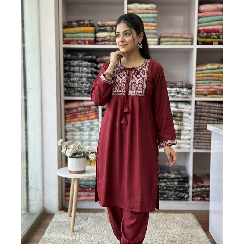 Picture of A TO Z MAll Viral Hit Collection Readymade Two Piece Ambodary kaj kora(Int: One size)