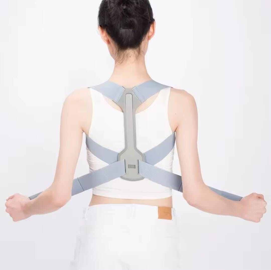 Picture of Adjustable Posture Corrector, Shoulder Straighten, Clavicle Orthopedic Brace, Back Support, Pain Relief - Multicolor - Int: One size