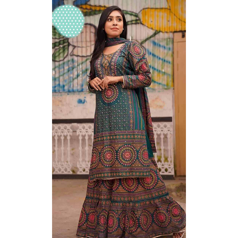 Picture of Readymade Exclusive Ready Ghararah Three Piece For Women And Girls