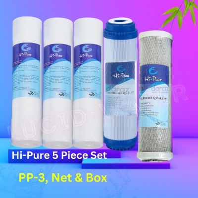 Picture of Water Filter Accessories Sediment Filter Pp (1 Micron)-3 Pcs, Cto Net Carbon-1 Pcs And 10" Udf Box Carbox-1 Pcs (5 Pcs Package)Brand-Cohesive