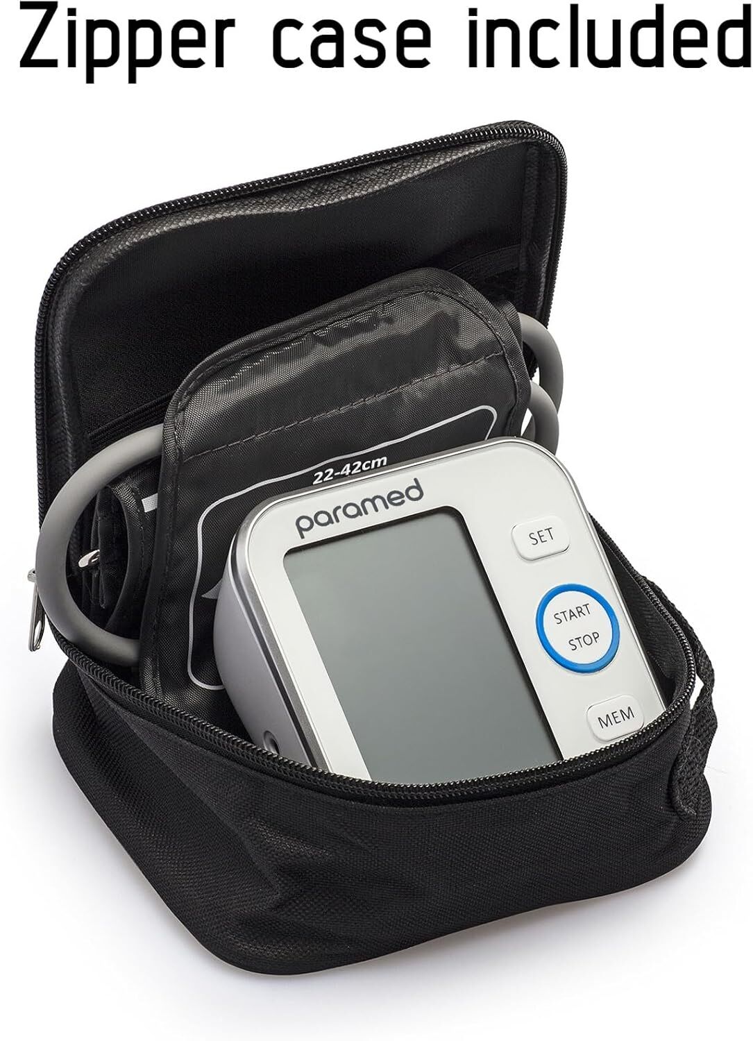 Picture of Digital Blood Pressure Monitor - Bp Machine - Automatic Upper Arm Blood Pressure Cuff 8.7-16.5 inches - Large LCD Display 120 Sets Memory - Device Bag & Batteries Included - Multicolor - Int: One size