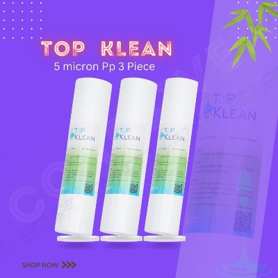 Picture of water filter Kit -3 pcs  Sediment Filter or PP Filter Cartridge-10 X2.5 -Brand-Top Clean