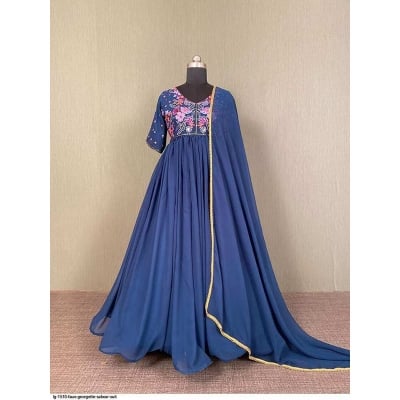 Picture of New Designed Readymade Stylish And Comfortable Made By Georgette Fevric Three Piece for Women(46)