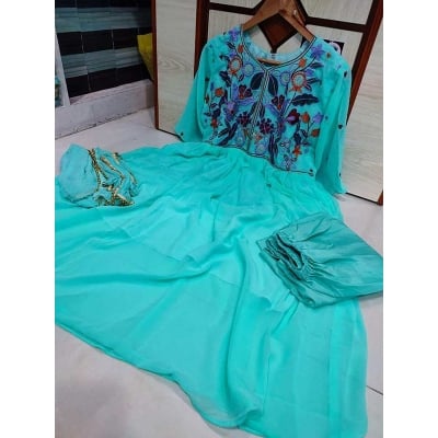 Picture of New Designed Readymade Stylish And Comfortable Made By Georgette Fevric Three Piece for Women(46)