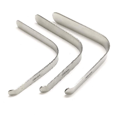 Picture of Stainless Steel L-Shape Tongue Depressor (Set of 3 Pieces) - Int: One size