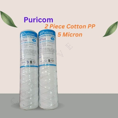 Picture of 2 Pieces 10 "X2.5" Cotton Pp 5 Micron Filter By Puricom Cotton PP