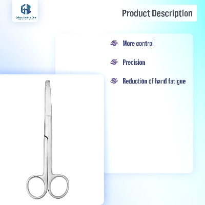 Picture of Blunt Dressing Scissor ⎜Surgical Dressing Scissor (Pack of 1) - Silver - Int: One size