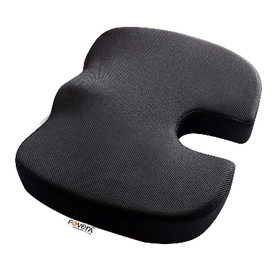 Picture of United Medicare Orthopedic Memory Foam Coccyx Seat Cushion for Tailbone Pain Relief – For Office/Home Chair - Int: One size